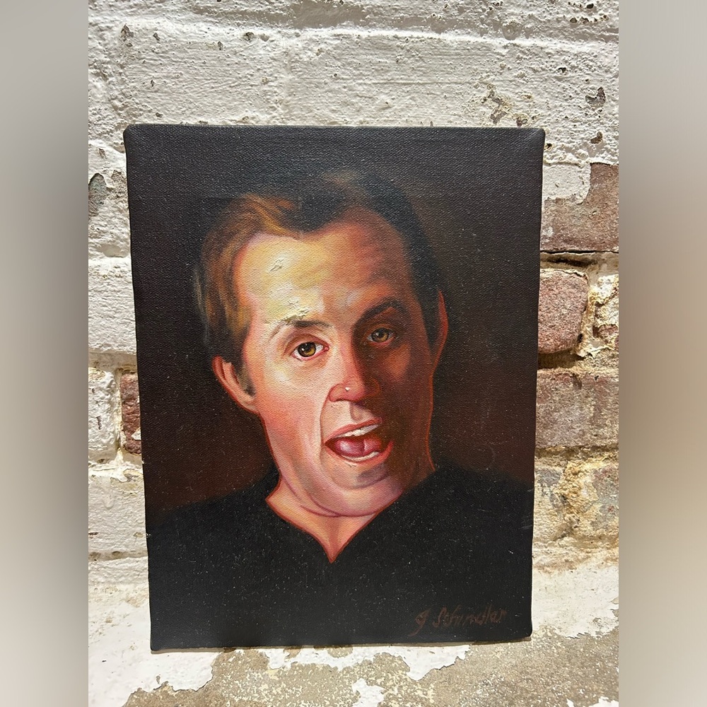 Vintage oil painting titled Head of a Man ll, Head of an Actor. - Picture 9 of 9